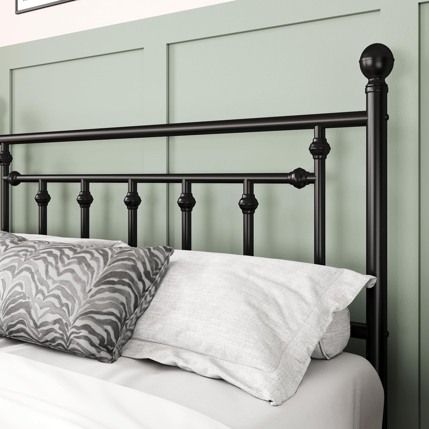 Detalle 1 de Allewie Metal Platform Bed Frame, Queen