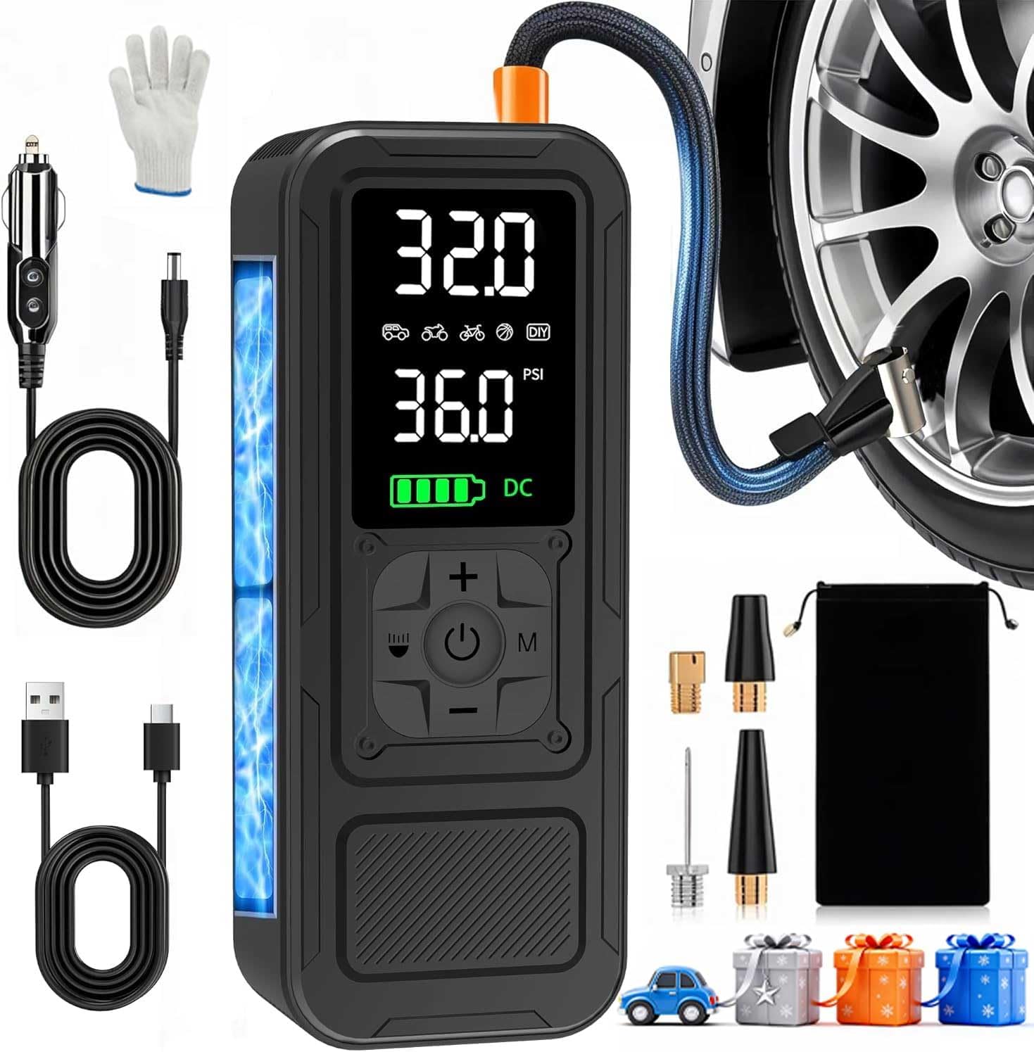 Calmara Y34 150 PSI Tire Inflator 6000mAh