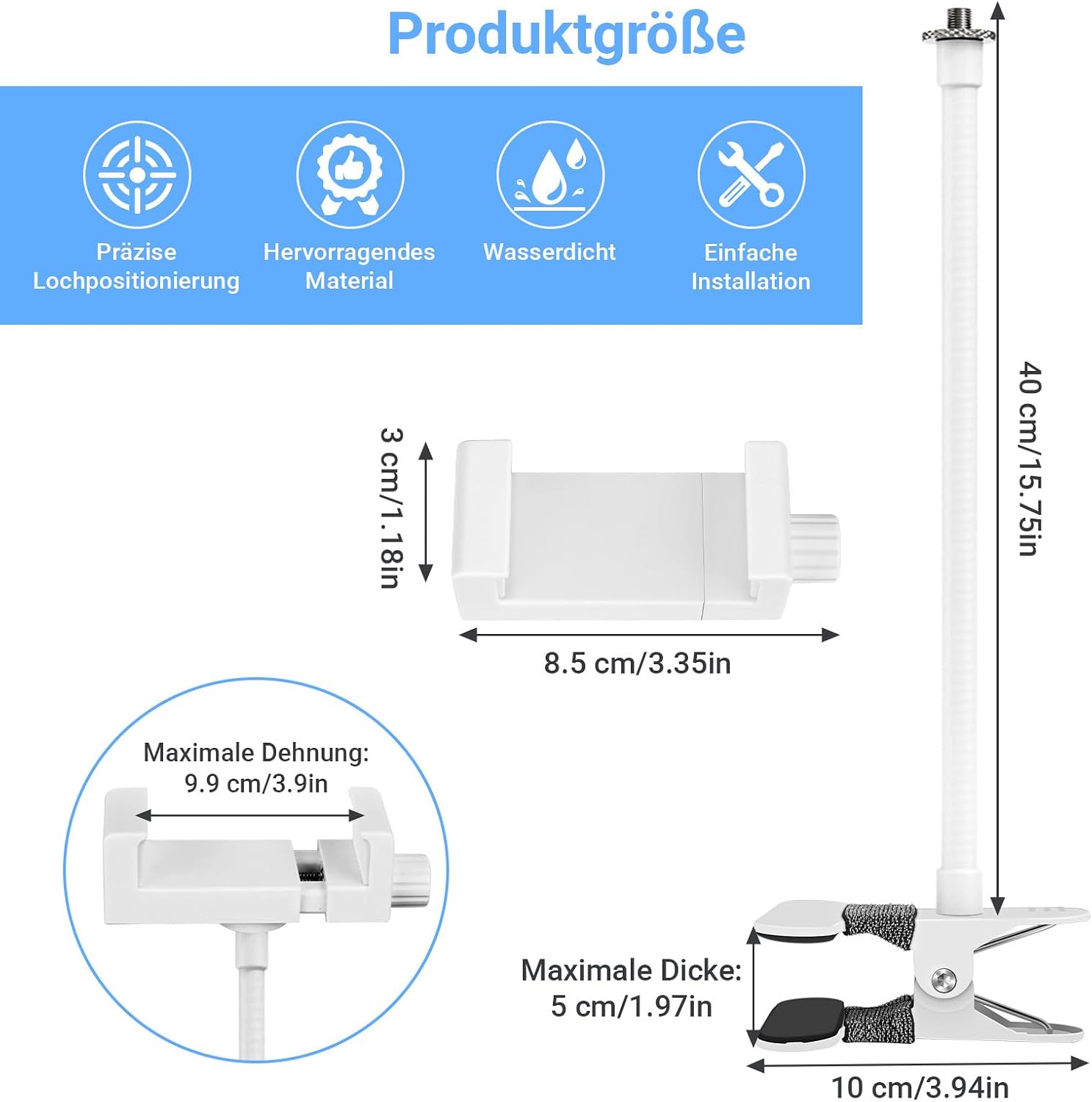 Thumbnail 2 de ToyGem Halterung für GHB Babyphone — universeller Ständer für Babykamera
