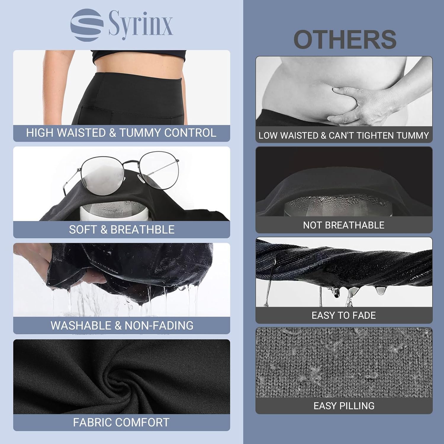 Detalle 2 de Syrinx 3 Pack Plus Size Leggings 4XL