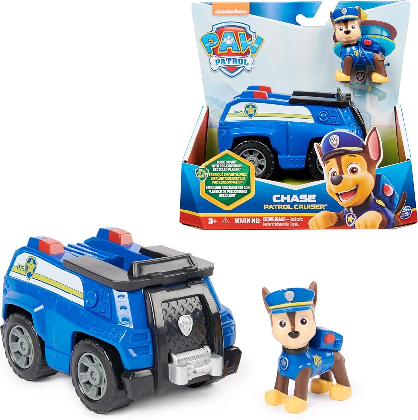 Detalle de Patrulla Canina 🚓 Coche Policía y Figura Chase - 15 cm