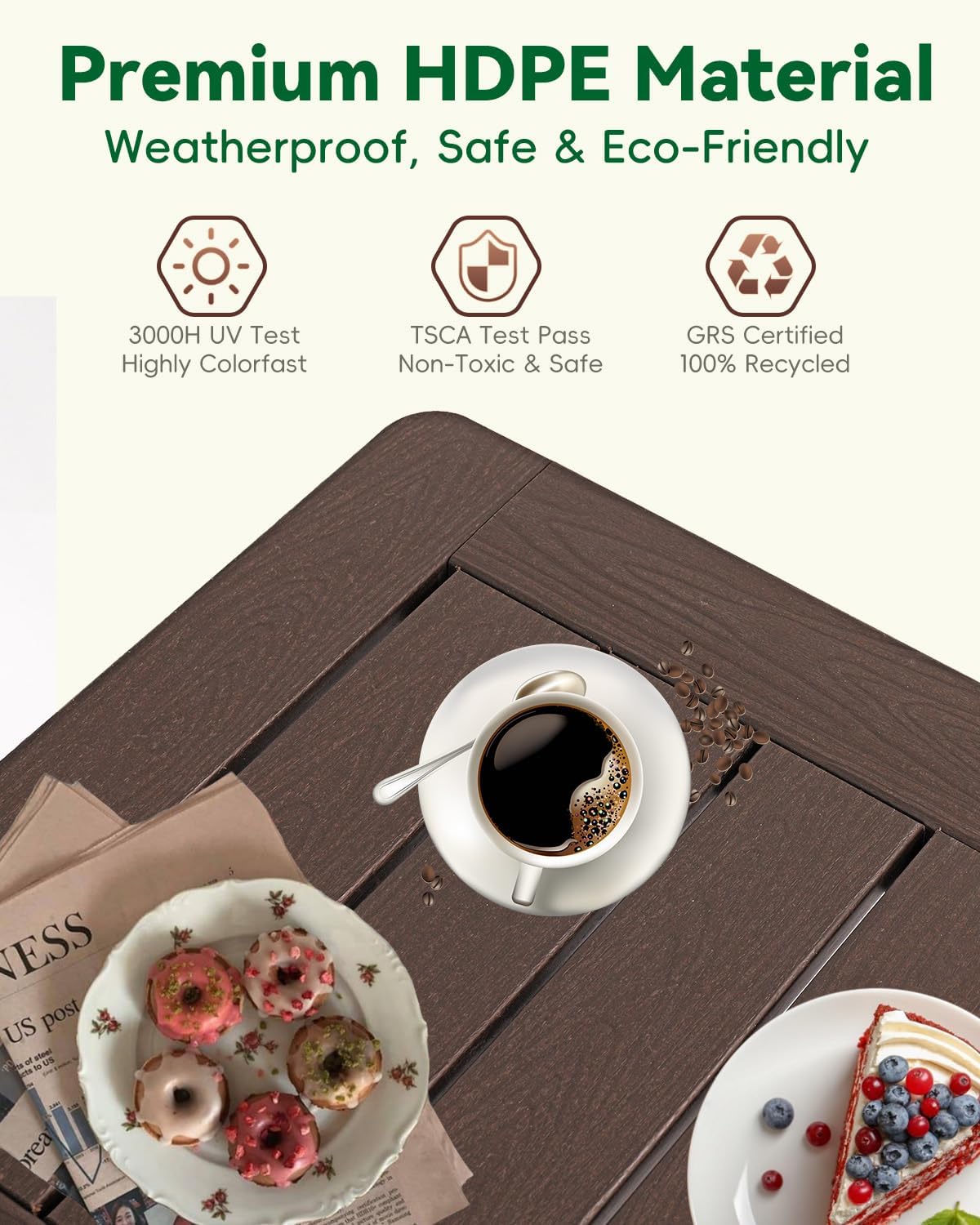 Thumbnail 4 de Kibaso Outdoor Side Table, HDPE