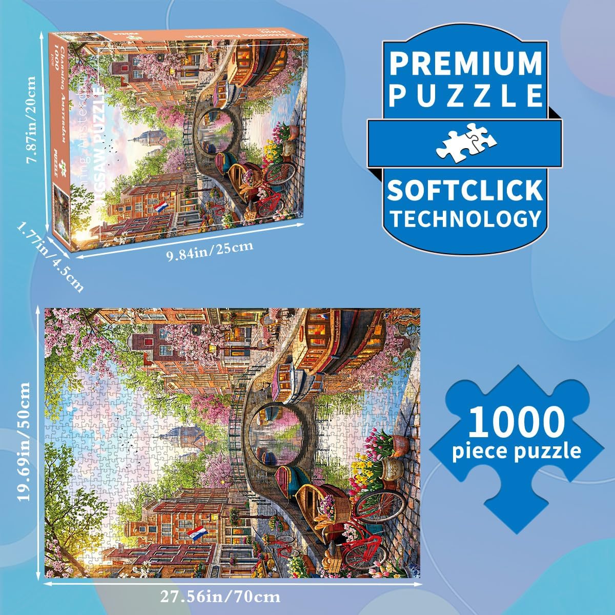 Detalle de HUADADA 1000-Piece Jigsaw Puzzle