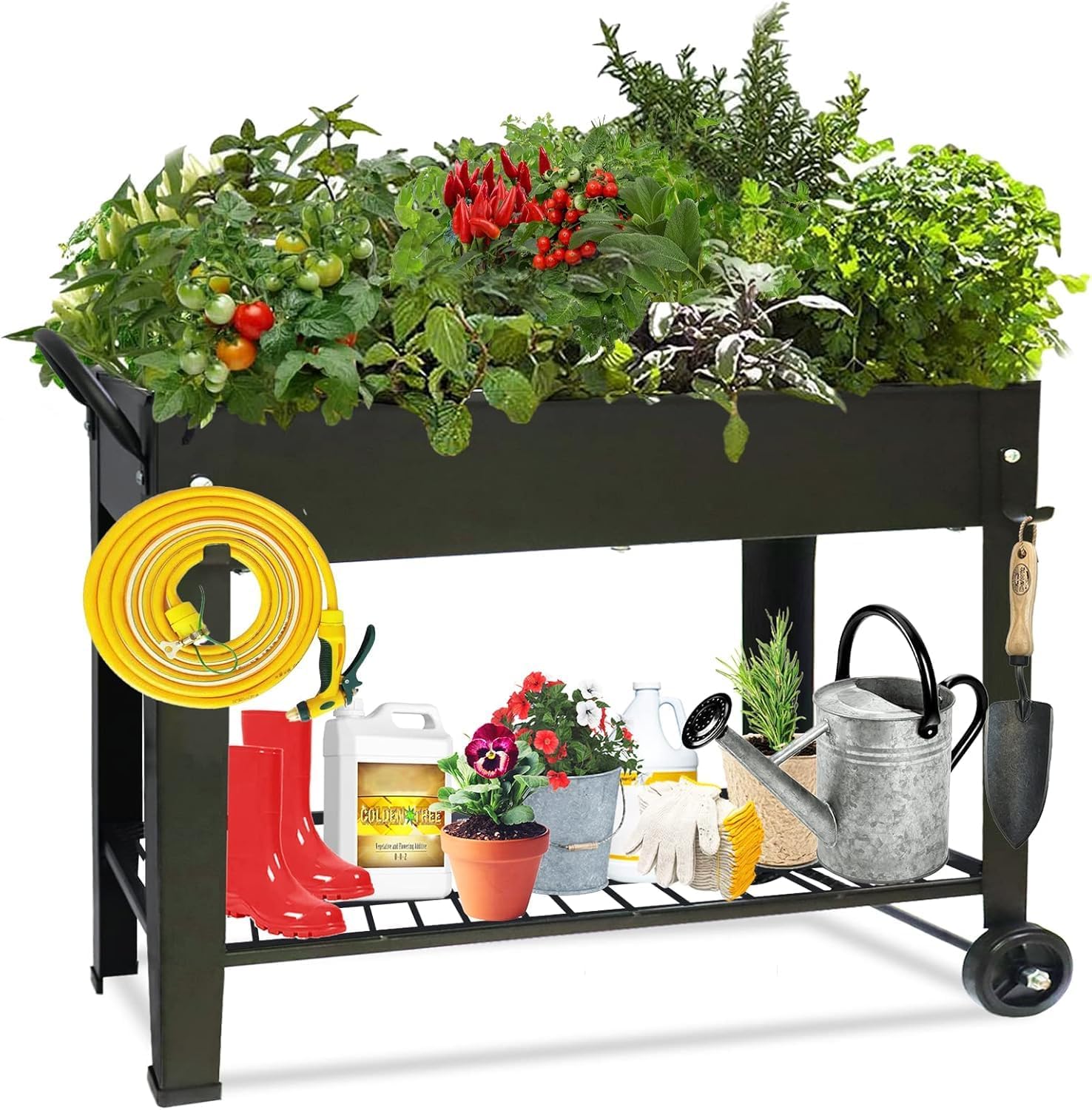 Detalle de Raised Garden Bed 101x28x80 cm