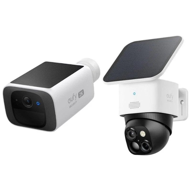 Detalle de Pack Eufy SoloCam S340 3K + SoloCam S220 2K: Cámara exterior WiFi solar (pack completo)