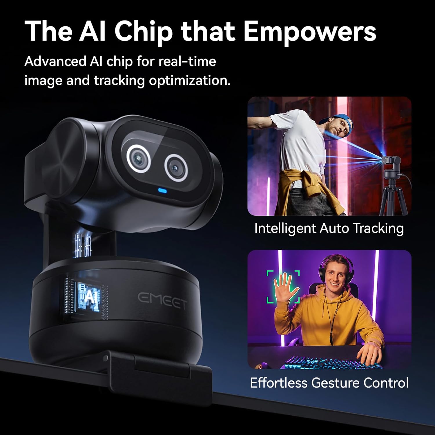 Detalle de EMEET PIXY 4K Webcam for Streaming