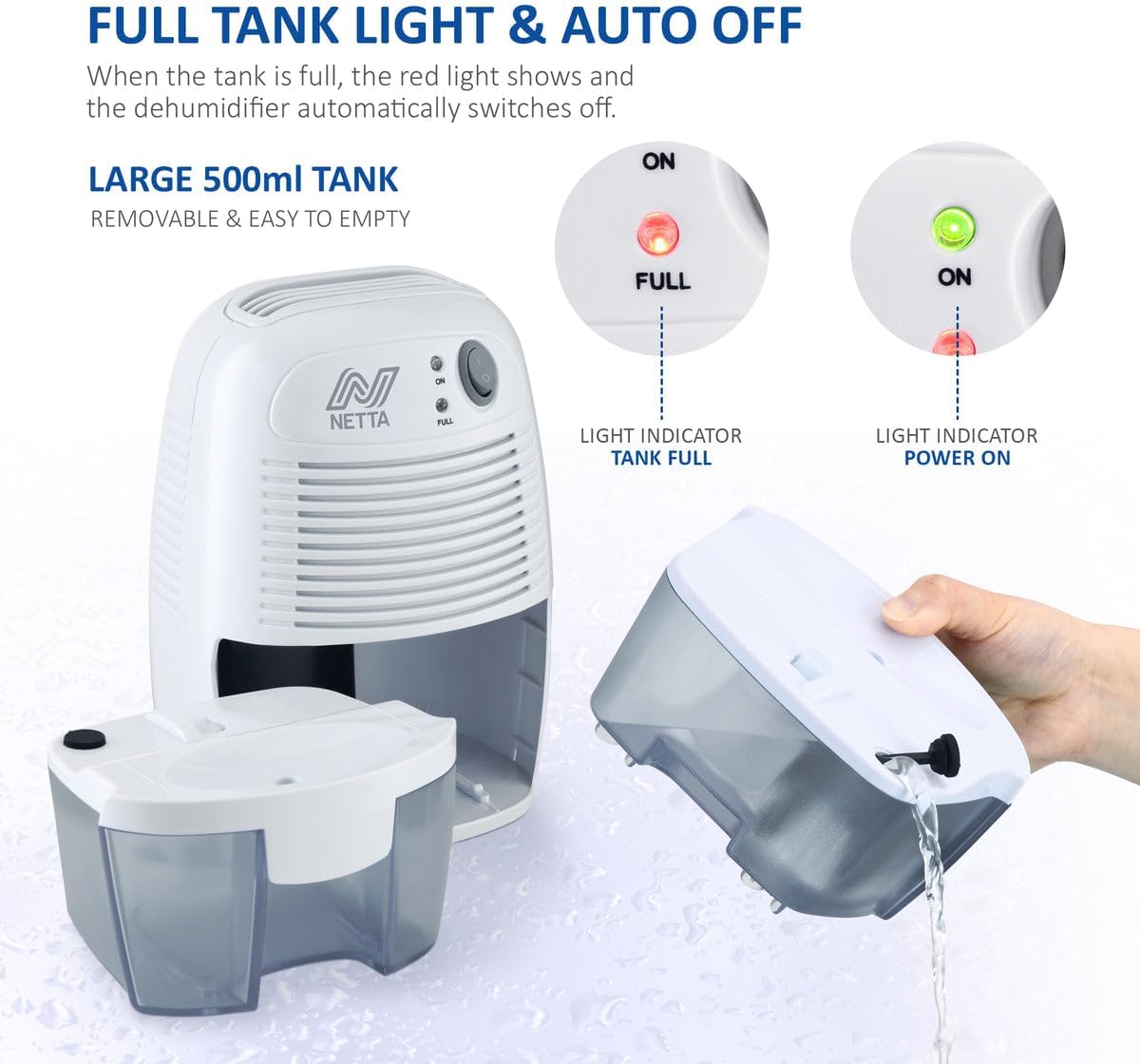 Thumbnail 3 de NETTA Dehumidifier 500ml mini dehumidifier
