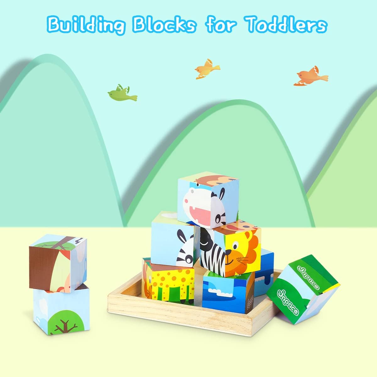Thumbnail 4 de Japace 6-in-1 Wooden Toddler Puzzles