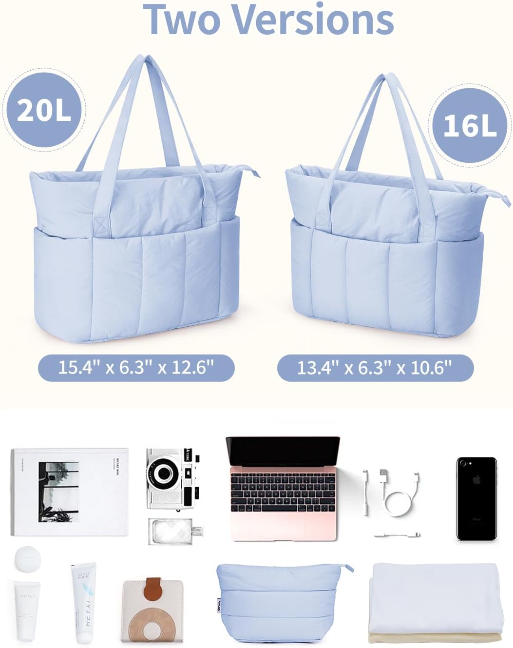 Thumbnail 6 de Narwey Handtasche Damen Shopper Tasche Groß – vielseitige, gut organisierte Tote mit Laptop-Schutz