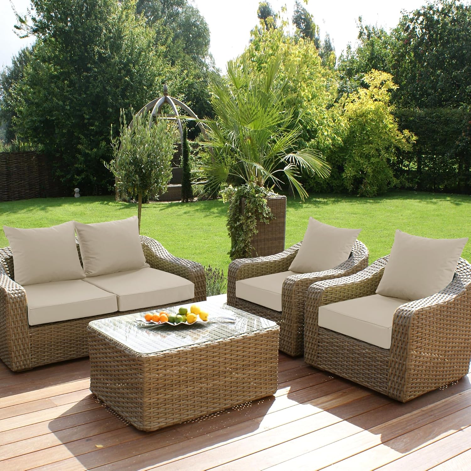 Detalle 2 de Summsun outdoor chair cushion set, 24 x 24 inch