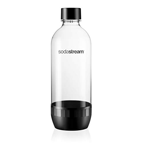 Detalle de Sodastream Classic – Lot de 3 bouteilles réutilisables 1 L sans BPA, compatibles Gaia/Terra/Art/Ensō (noires)