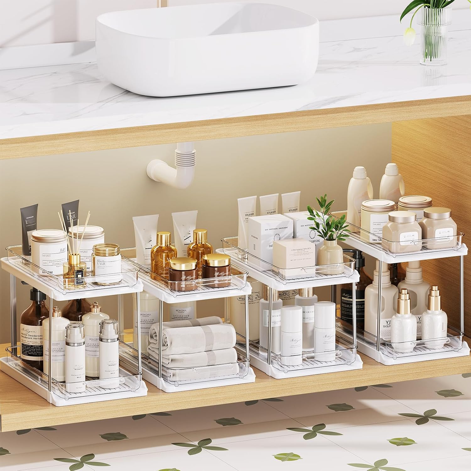 Detalle de Delamu Under-Sink Organizers 4-Pack