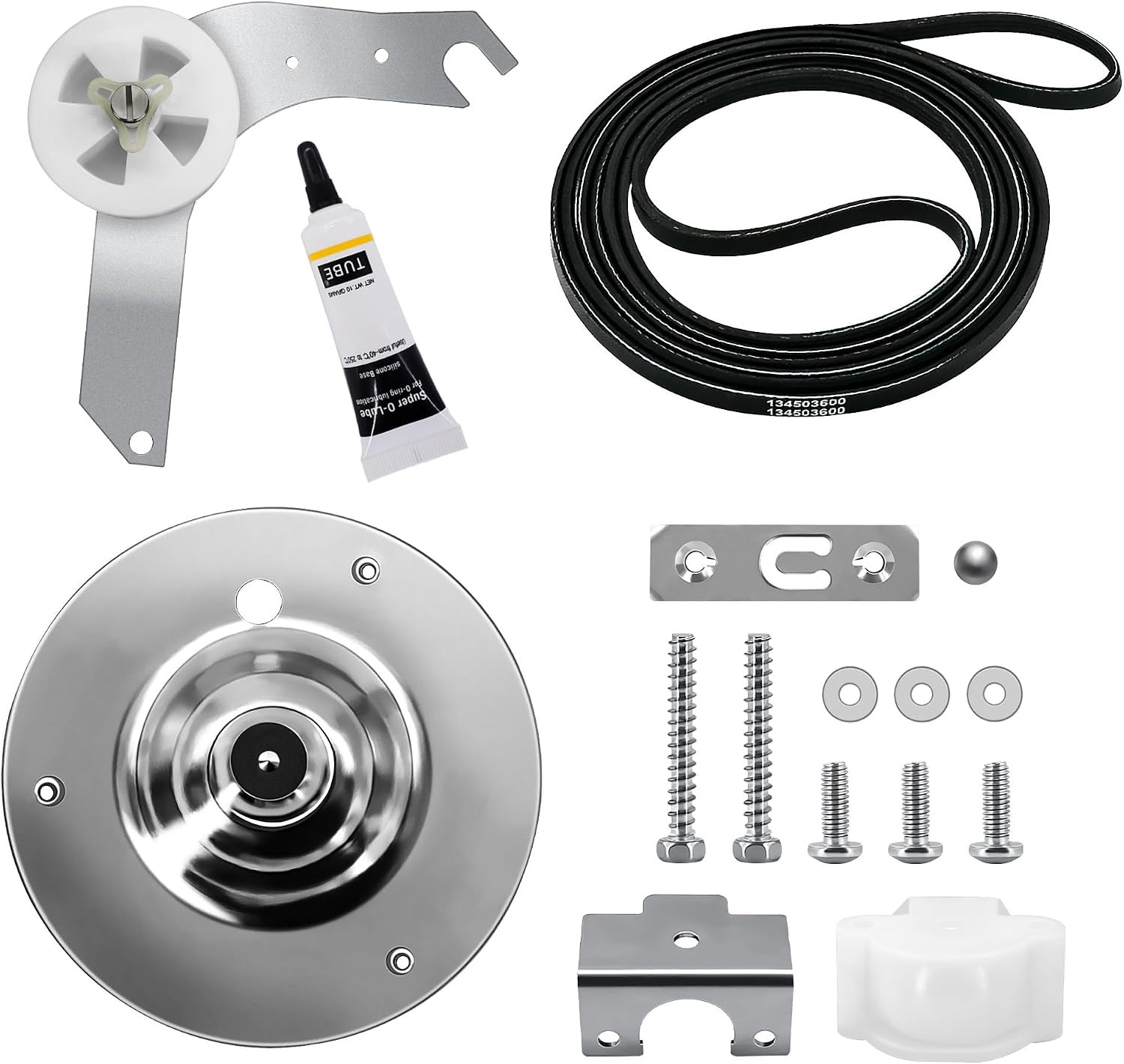 Detalle de 5303281153 134503600 Dryer Belt and Bearing Kit with 131863007 Idler Pulley