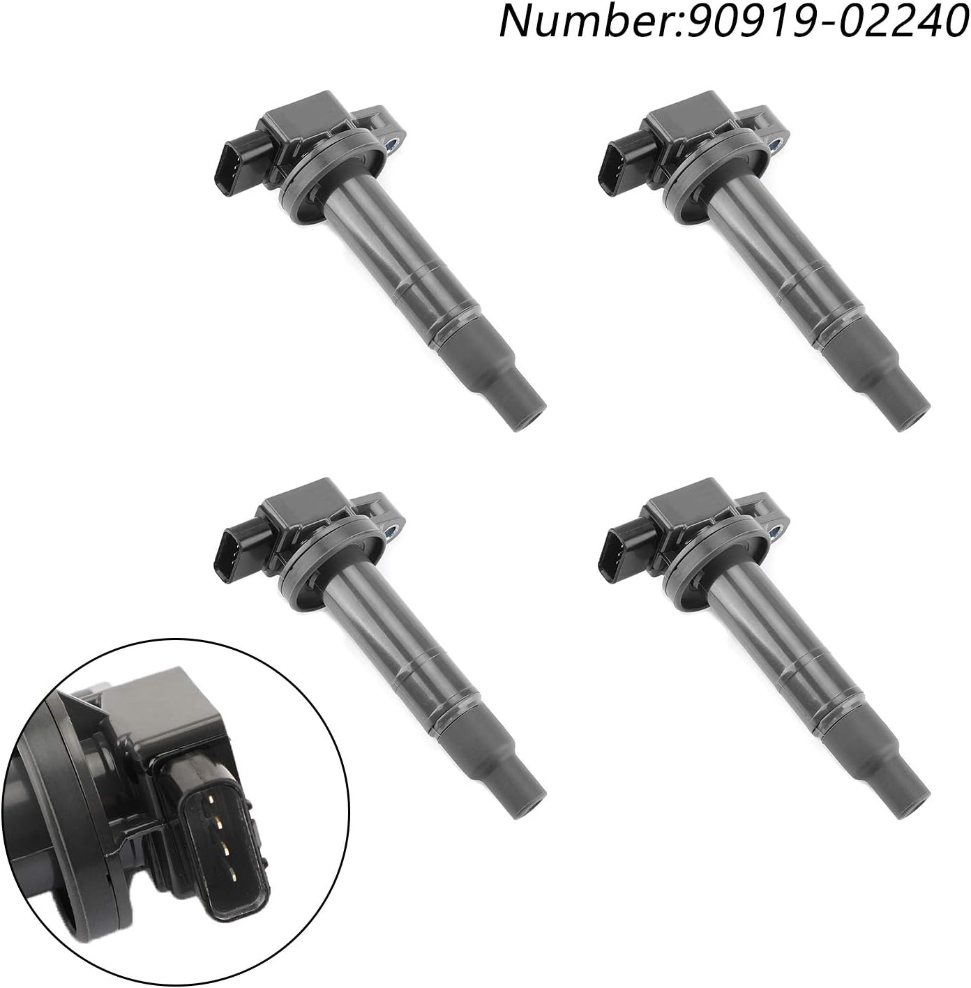 Thumbnail 1 de Topteng 4pcs Ignition Coil 90919-02240 – Direct Replacement for Toyota/Yaris/Scion