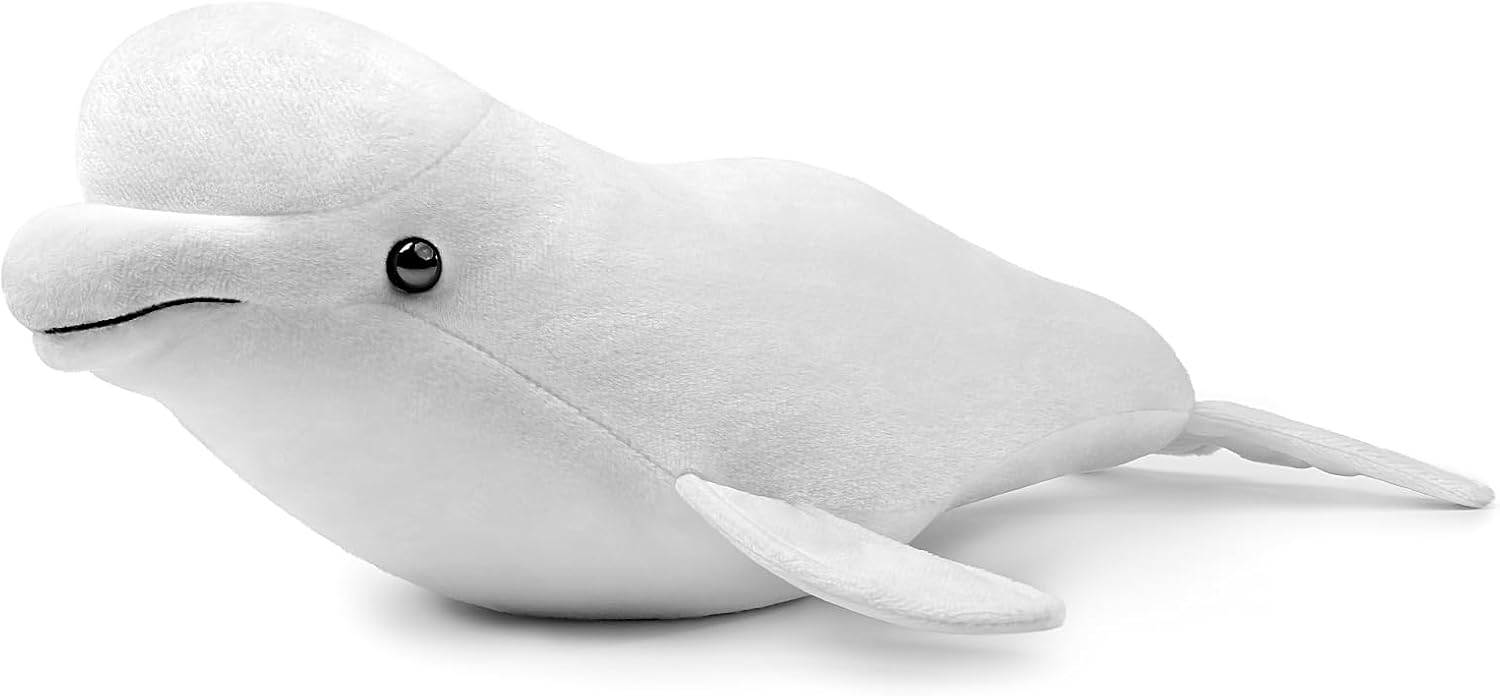 Detalle de RLOMUTE 15.7 Inch White Whale Shark Plush Toy