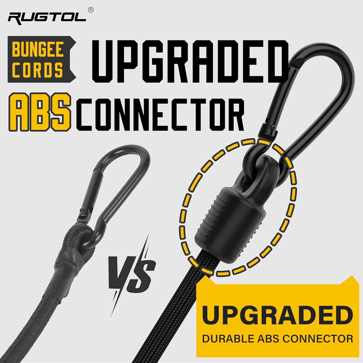 Thumbnail 4 de Rugtol Adjustable Bungee Cords with Hooks (6 Pack) – Heavy Duty, 7"–48" Flexibility for Cargo, Camping, and More