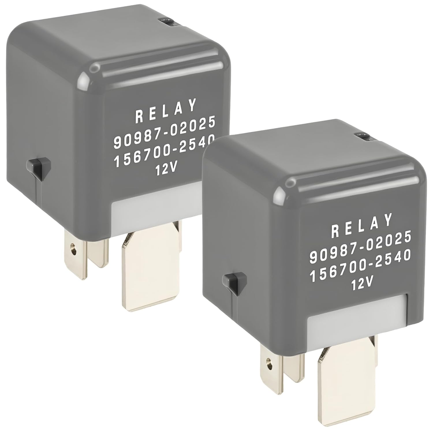 Detalle de 90987-02025 自動車用パワーリレー 12V・80A・4ピン、2個セット