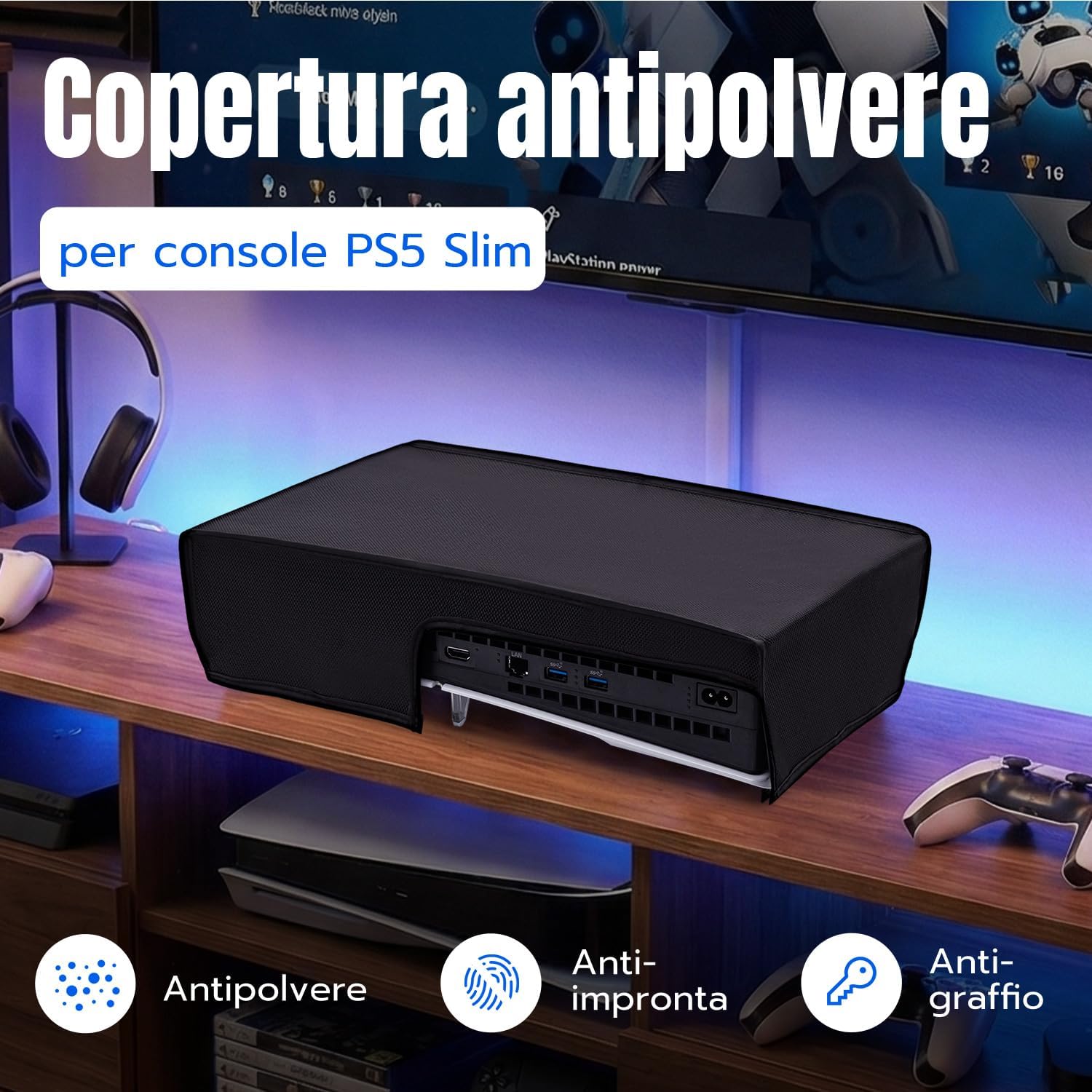 Thumbnail 1 de Wigearss Copertura Antipolvere per PS5 Slim