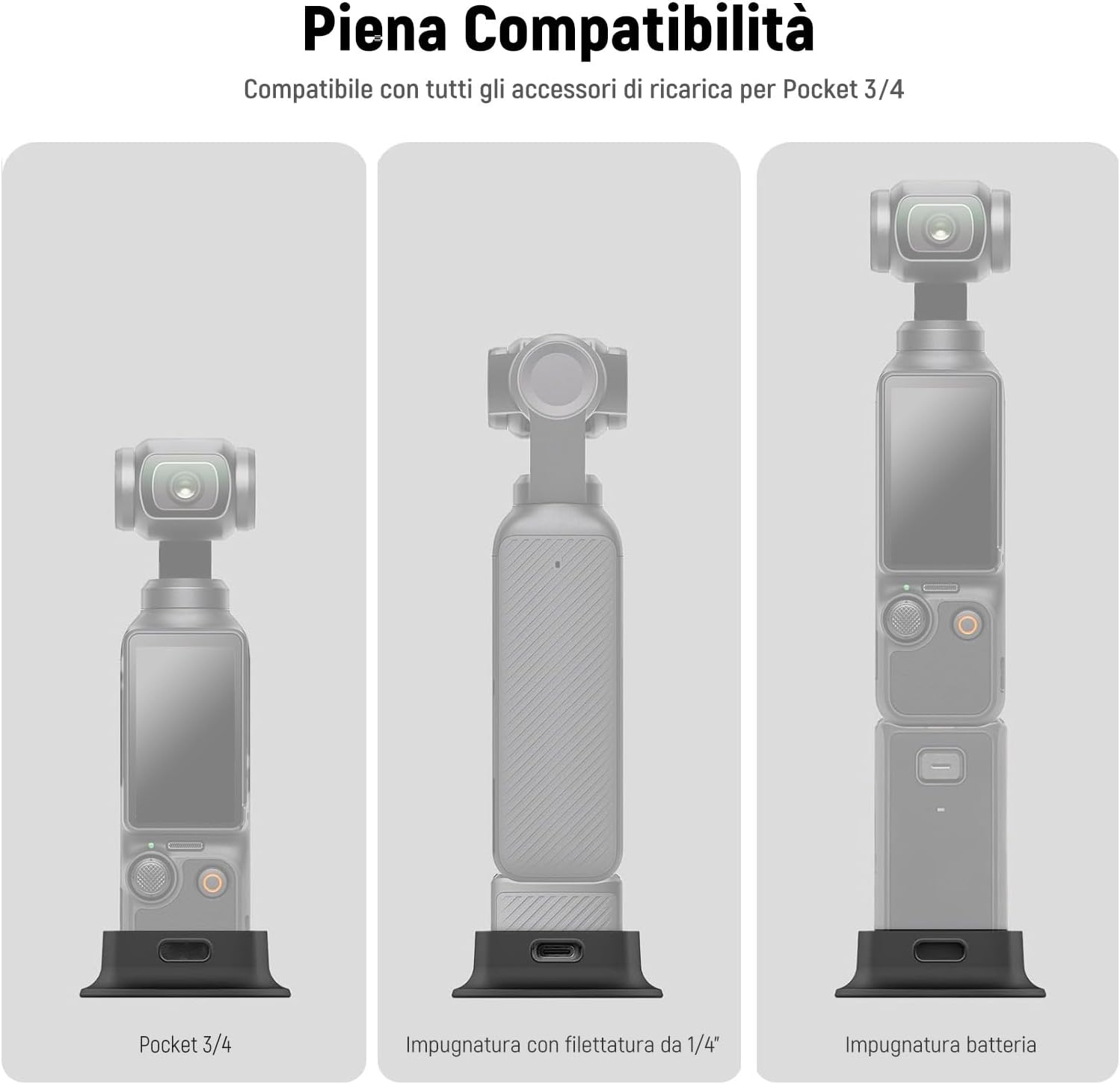 Thumbnail 3 de NEEWER Base di supporto in silicone per DJI Osmo Pocket 4&3 (AC020) antiscivolo e antigraffio