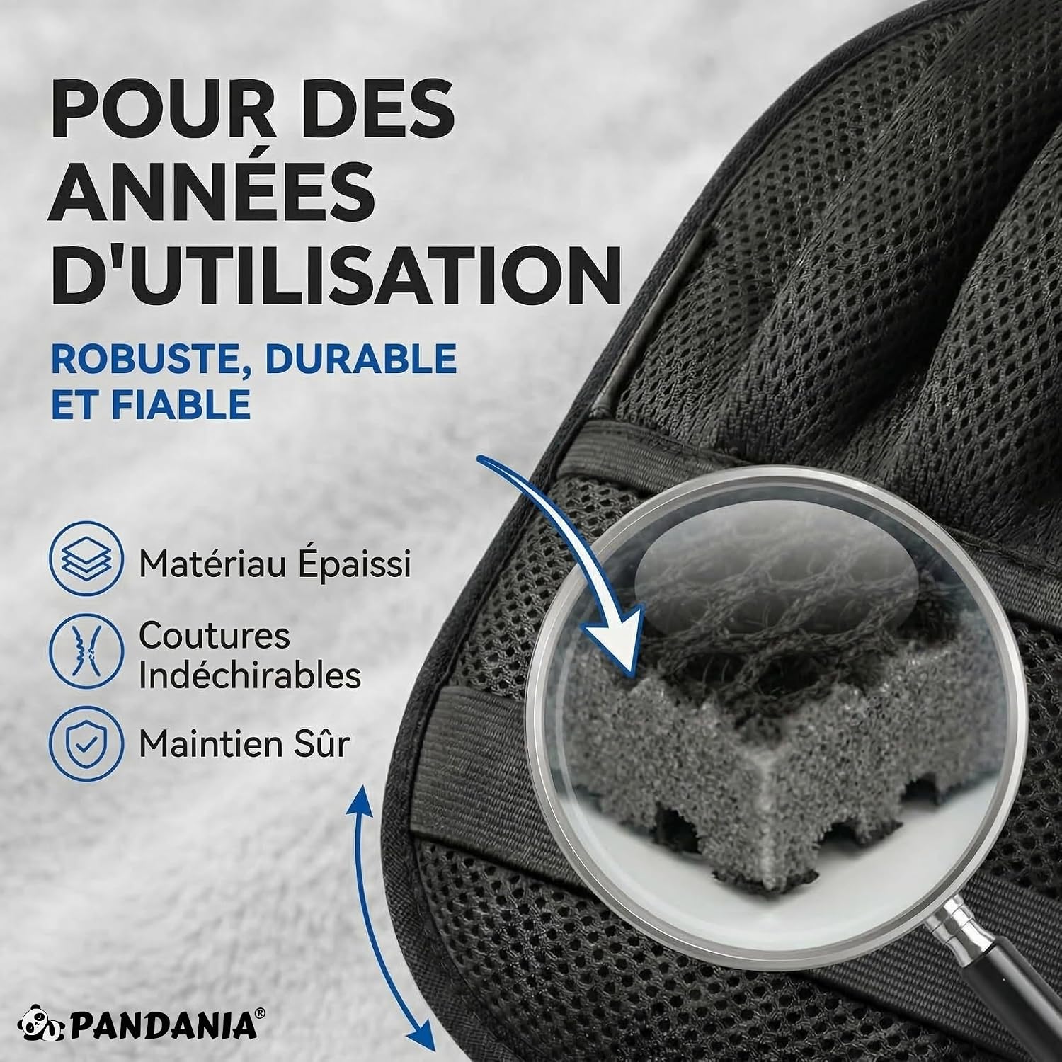 Detalle de Gant Anti Poils Animaux PANDANIA + Rasoir Pro 2-en-1 : duo efficace pour surfaces et textiles