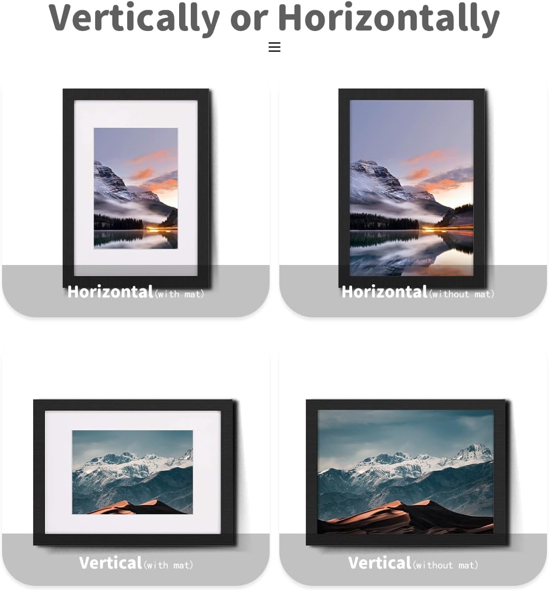 Thumbnail 4 de UHOUSEST Cadre photo A4 noir 🖼️