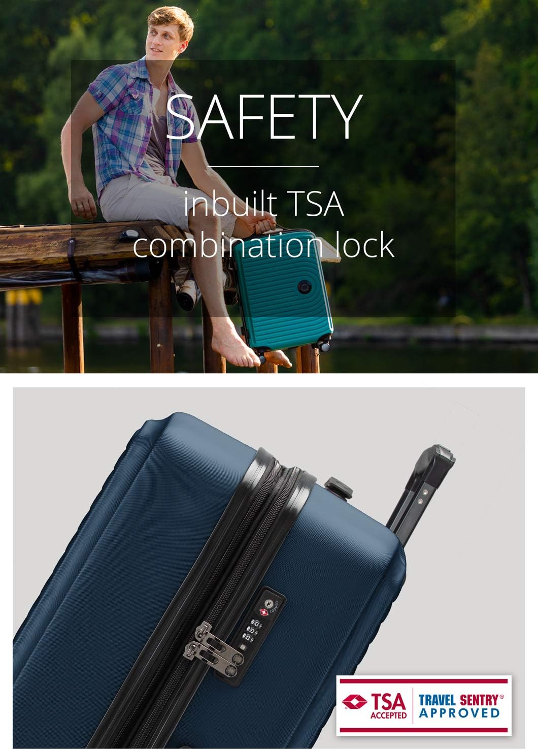Detalle 2 de Hauptstadtkoffer Mitte Bagage – Ensemble de Bagage Bleu foncé 77 cm (L)