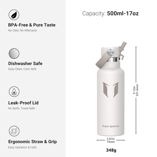 Thumbnail 2 de Sparrow Insulated Water Bottle Kids 500ml by Super Sparrow