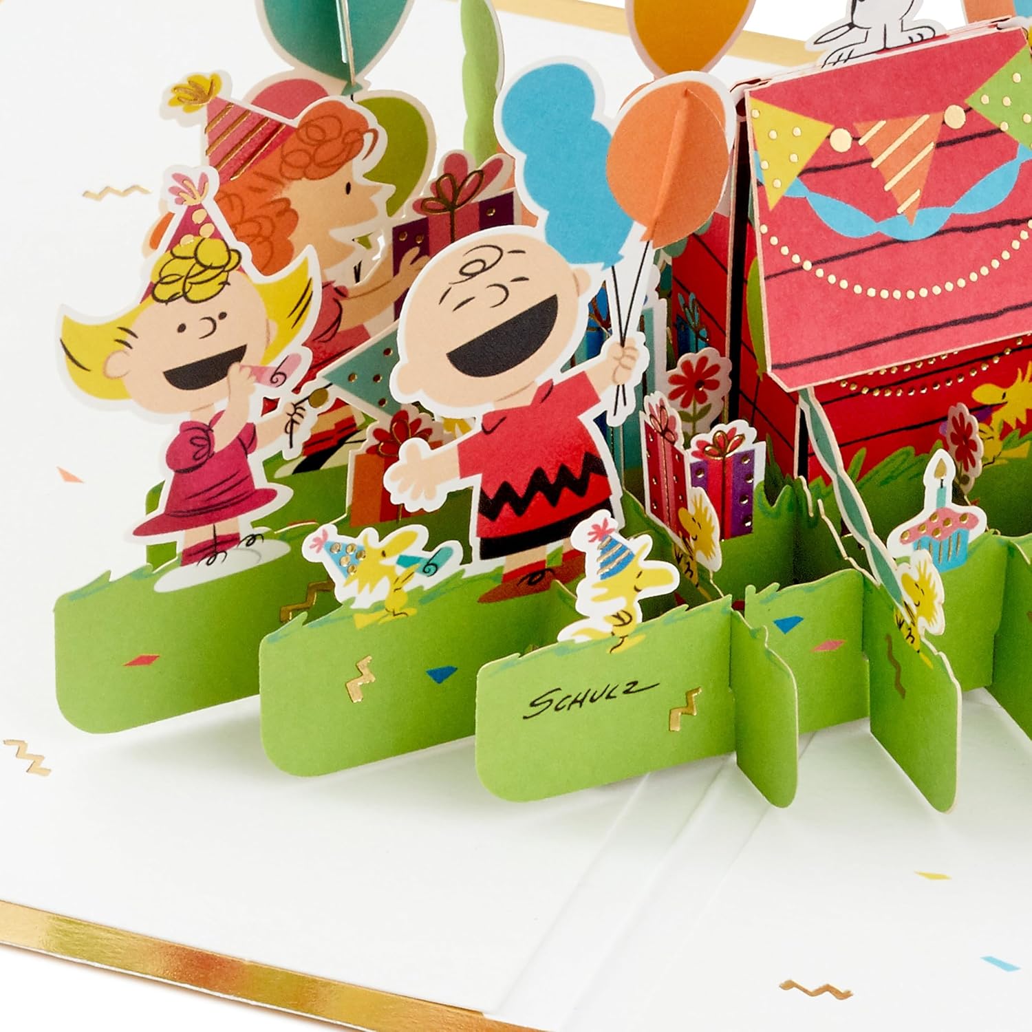 Thumbnail 3 de Carte pop-up Peanuts Hallmark SNOOPY Doré