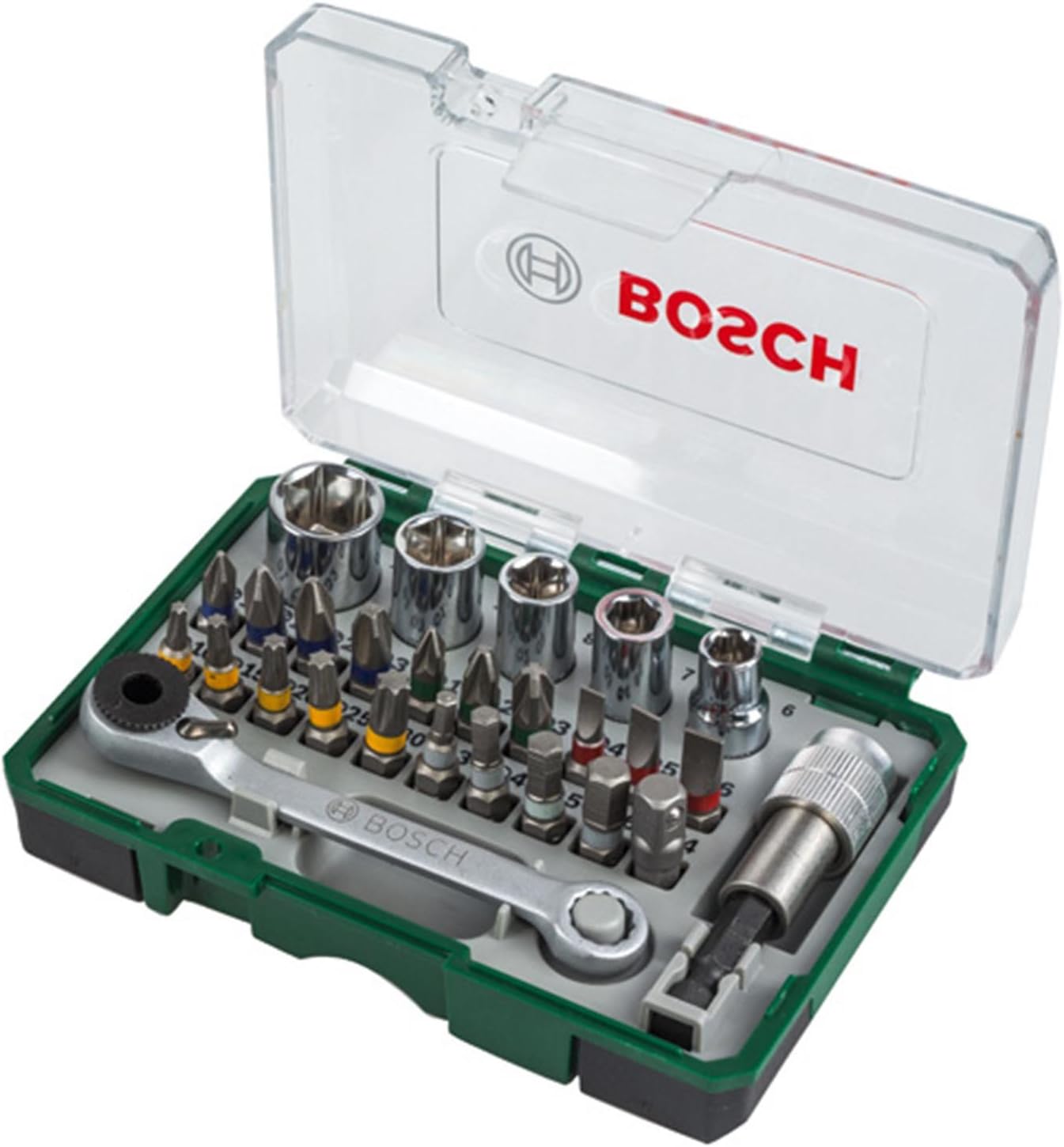 Detalle de BOSCH 2607017375 マルチドライバー&ソケットセット 6種類の先端形状と手締め・電動工具対応