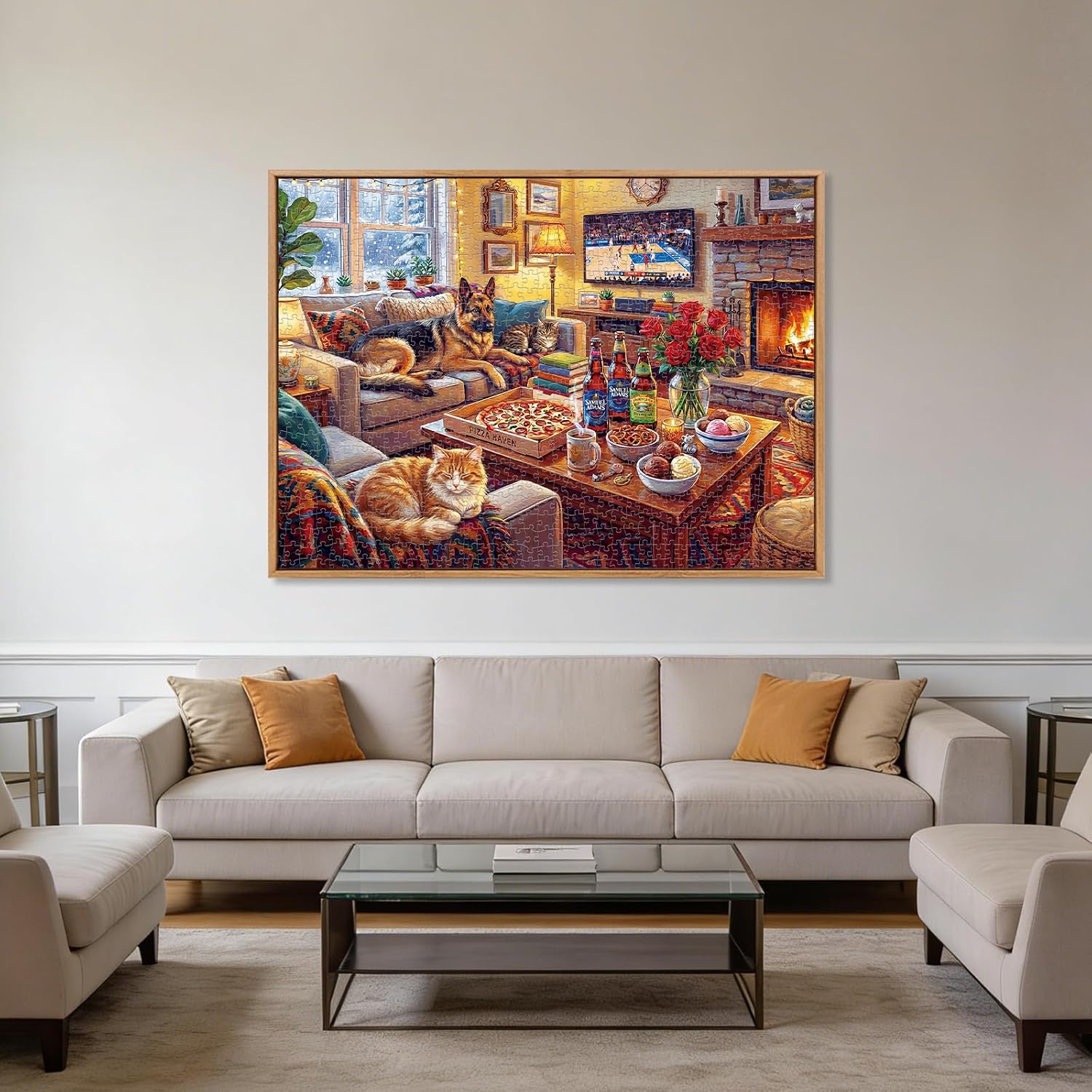 Thumbnail 6 de Cozy Living Room Puzzles for Adults 1000 Pieces