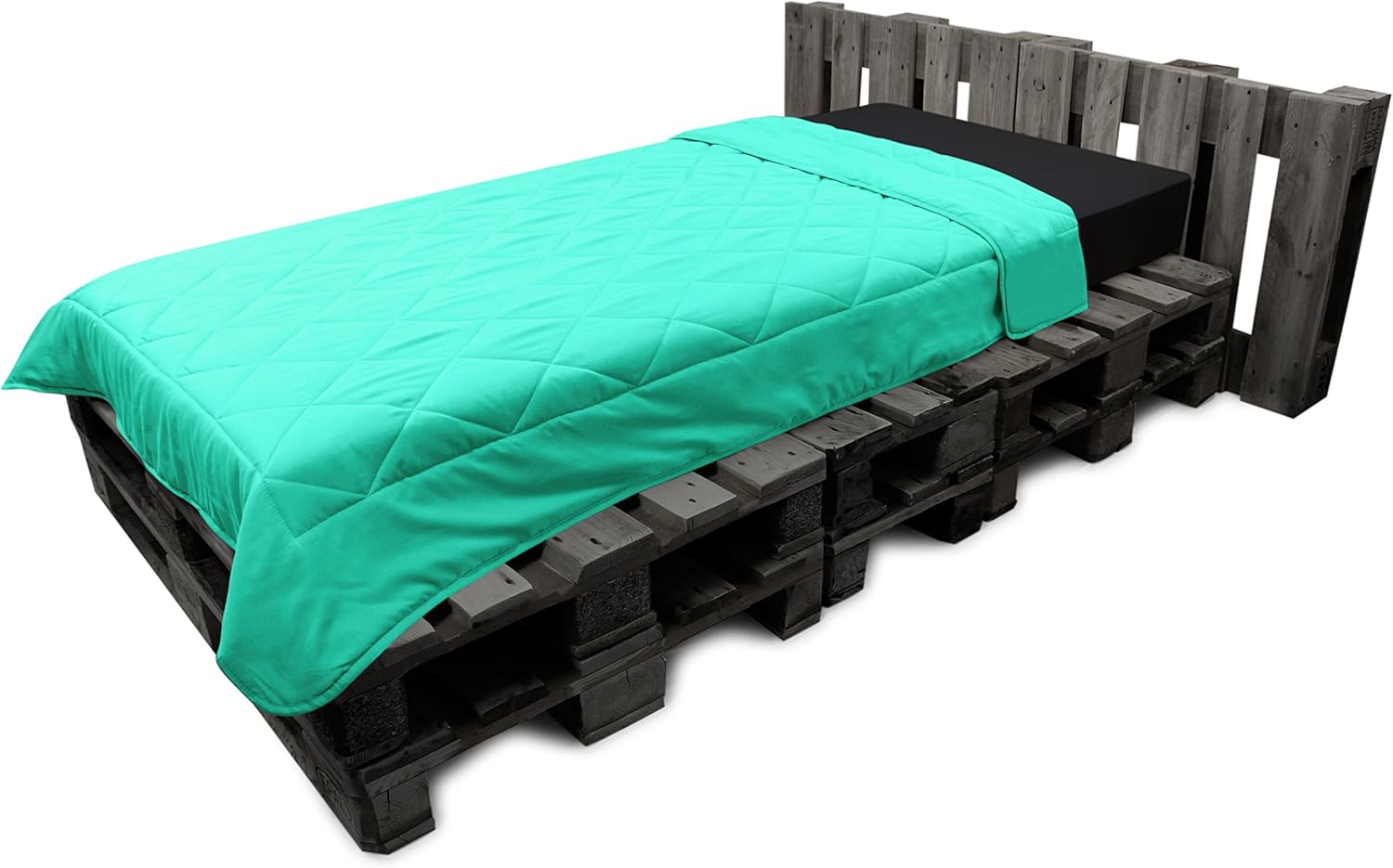 Thumbnail 2 de Npluseins Couette légère été 135 × 200 – Couverture d'été turquoise, idéale pour camping, jardin et invités