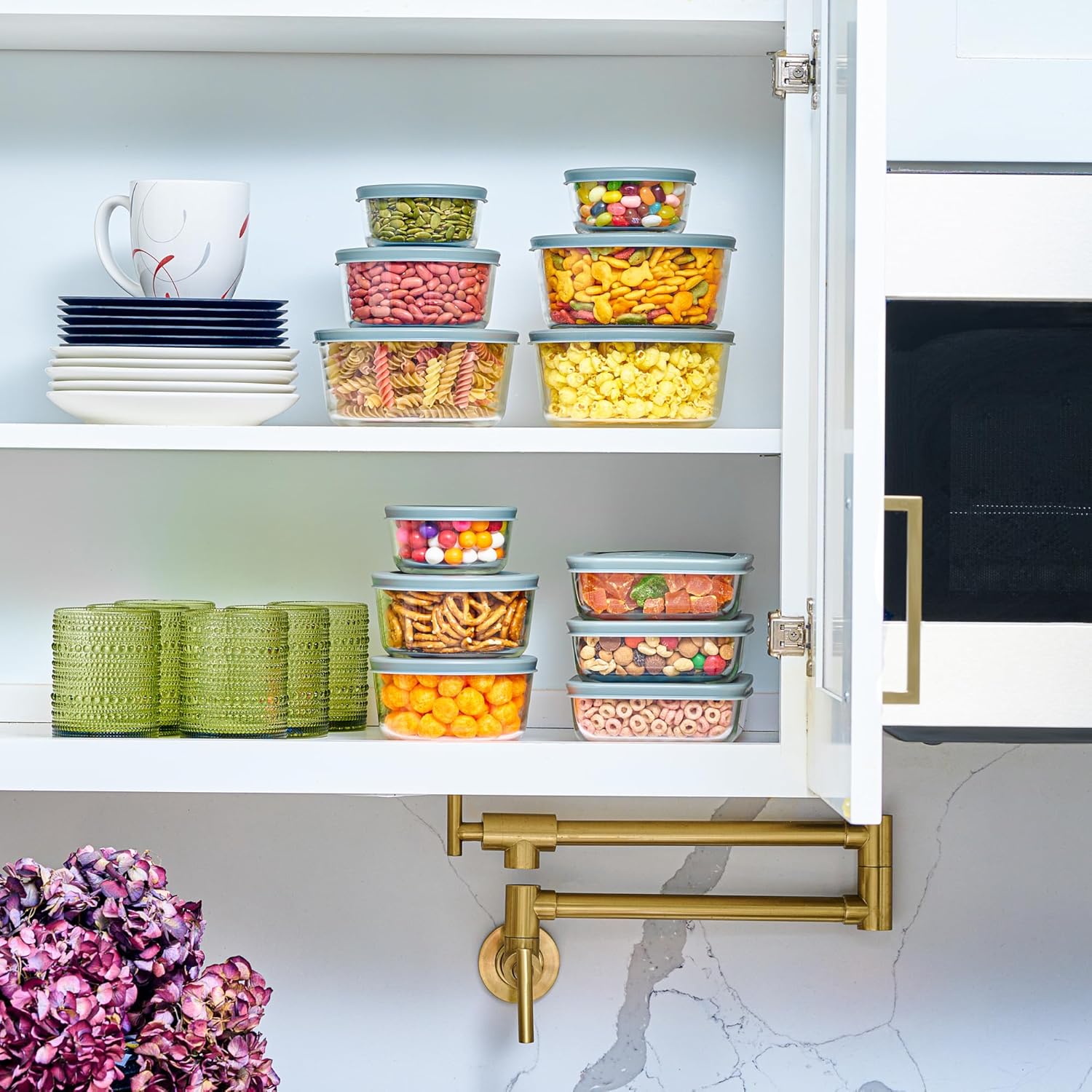 Thumbnail 6 de 24pc Glass Food Storage Set 24pc