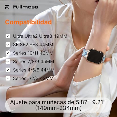 Thumbnail 3 de Fullmosa Correas Nylon Magnético para Apple Watch (38/40/42 mm) S11/S10