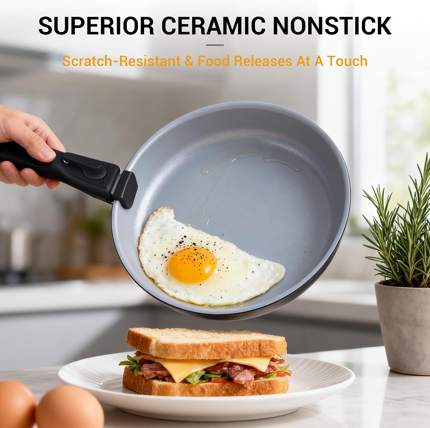 Thumbnail 2 de Ammeloo 18-Piece Ceramic Cookware Set 1.5 qt