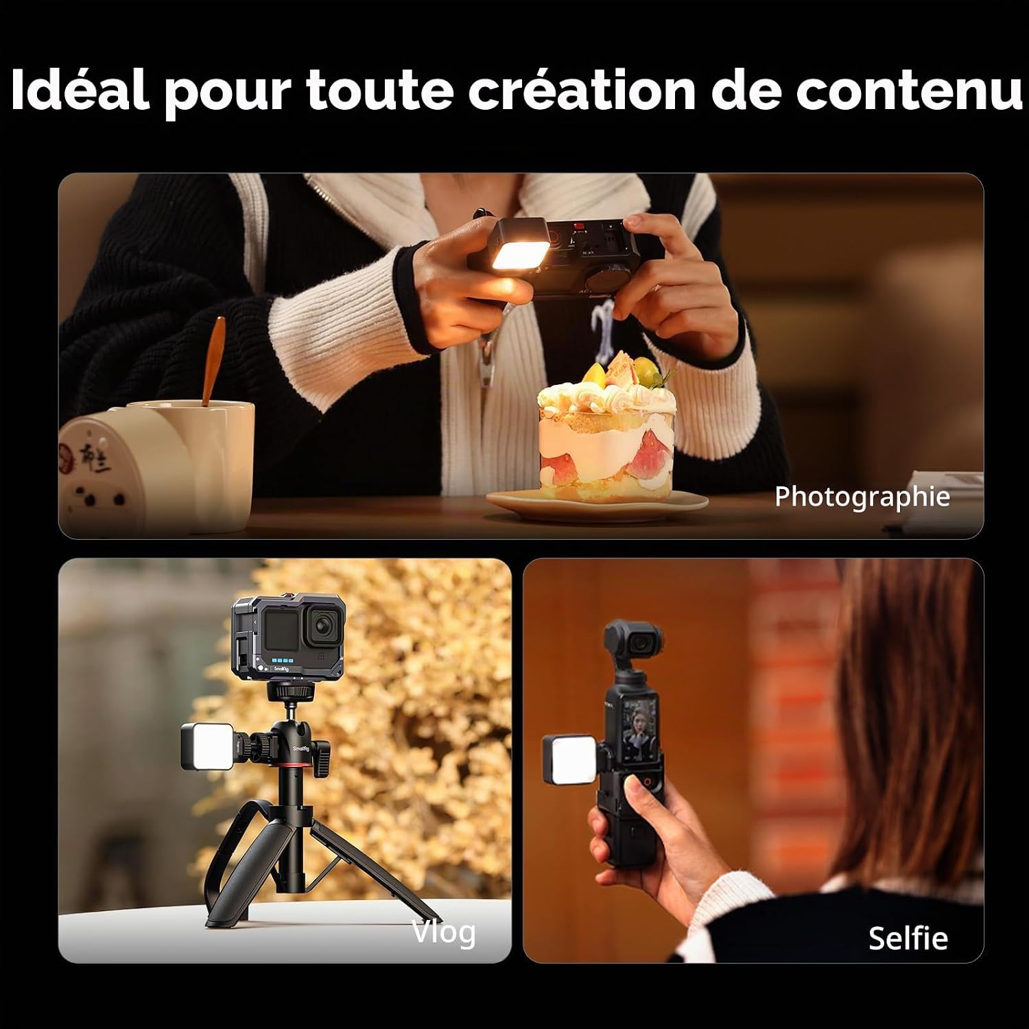 Thumbnail 6 de SmallRig 5446B Mini Lampe LED Magnétique pour Caméras d’action — éclairage fiable et portable