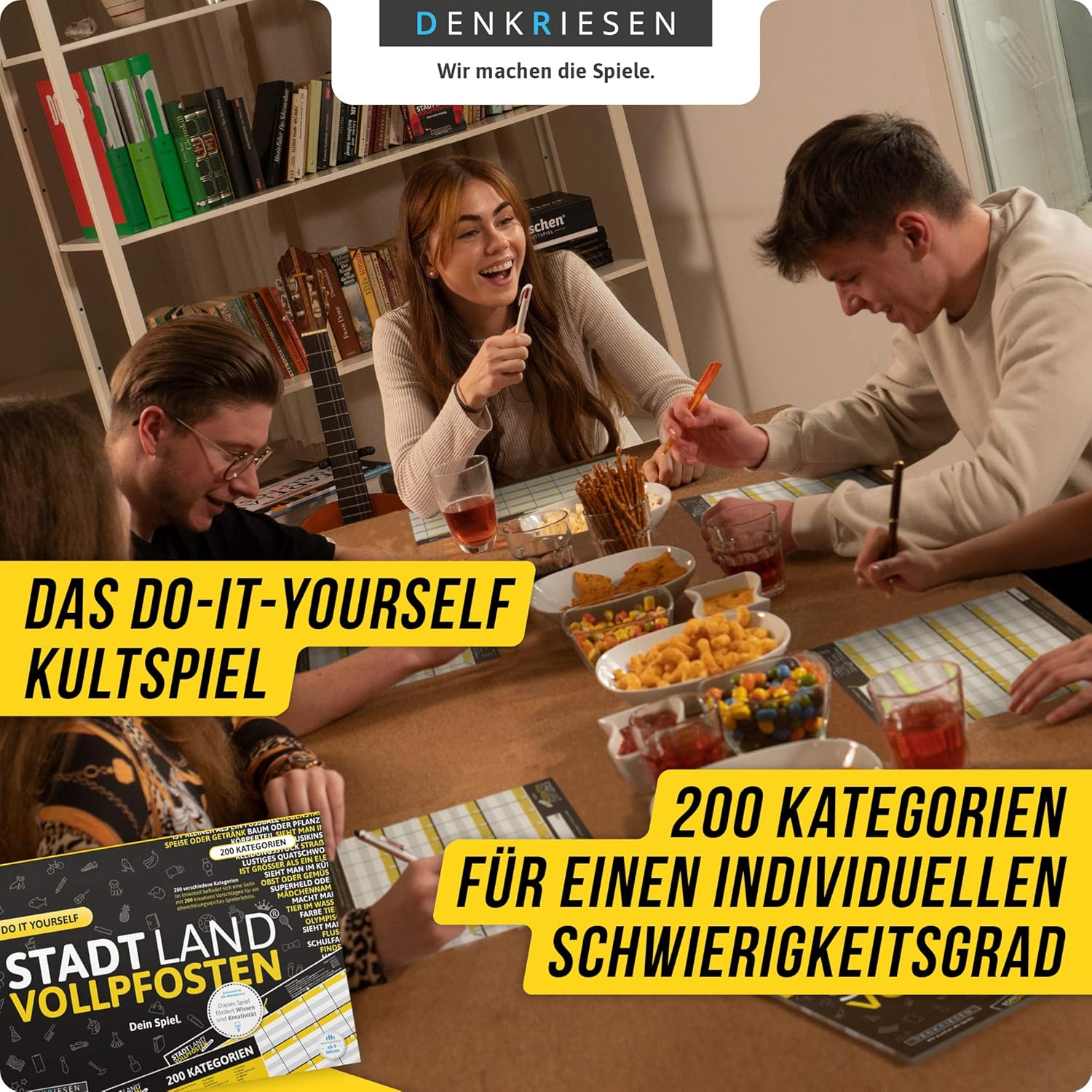 Thumbnail 2 de DENKRIESEN Stadt Land VOLLPFOSTEN – DO IT Yourself-Edition | Reisespiel