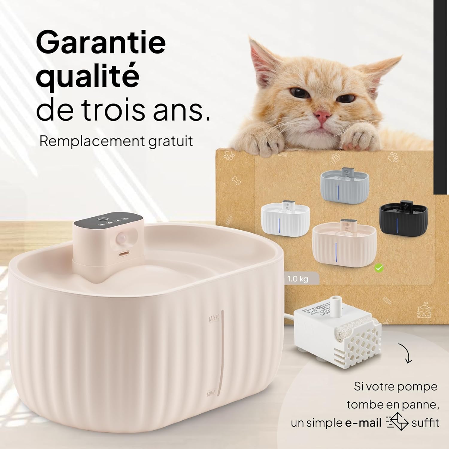 Thumbnail 6 de Pretty Paw Aqua Sense 3L fontaine pour chats 💧