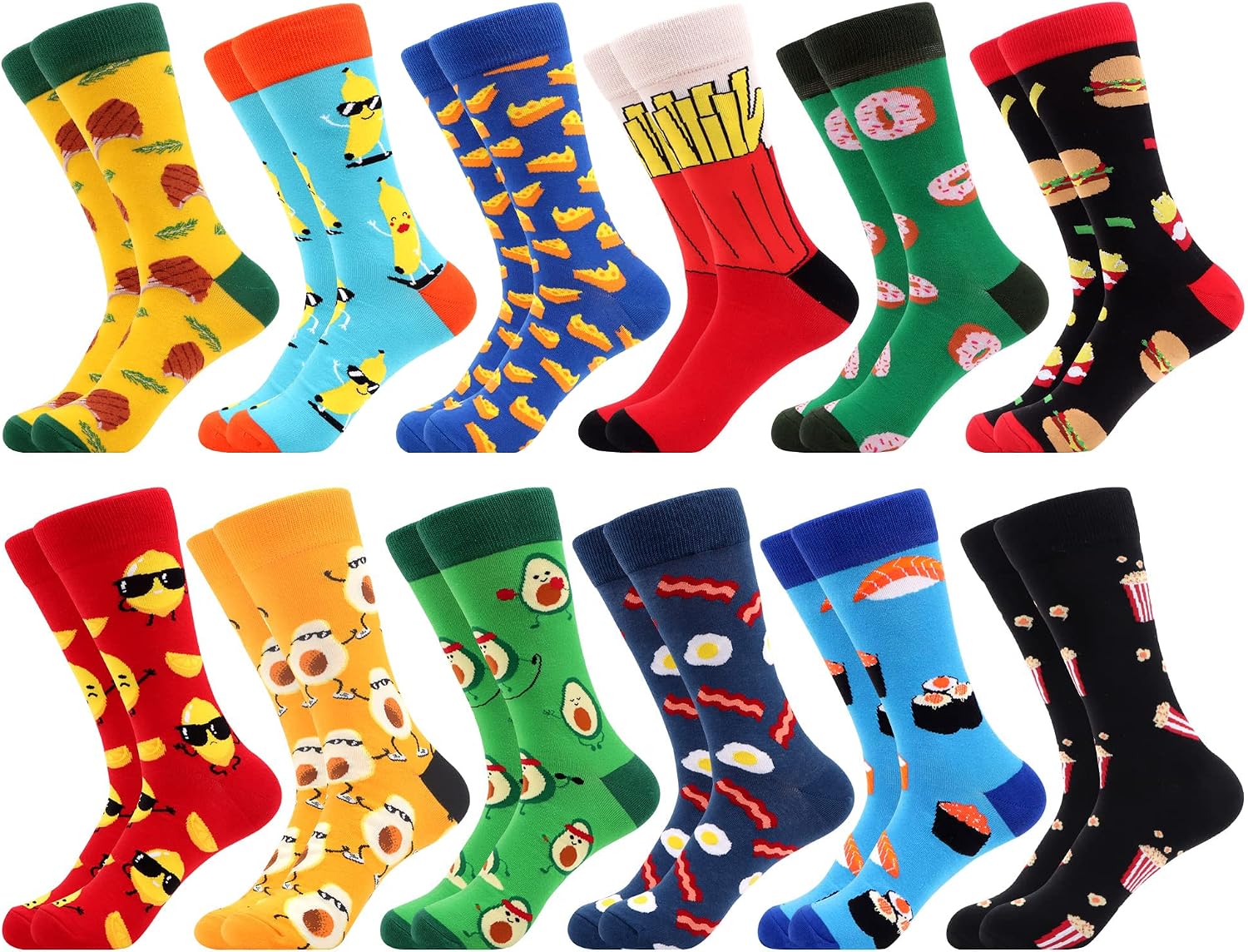 Detalle de WeciBor 12 Paar bunte Socken