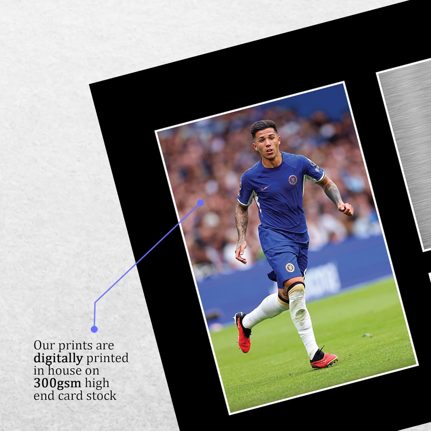 Thumbnail 3 de HWC Trading A4 Enzo Fernandez Chelsea signed autograph picture (printed) for football fans