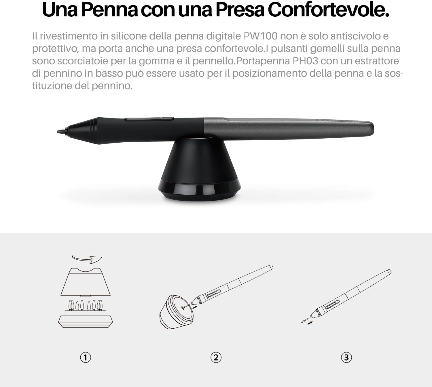 Thumbnail 6 de HUION H1060P: Tavoletta grafica 10 x 6,25 pollici con area di lavoro aurea e penna EMR senza batteria