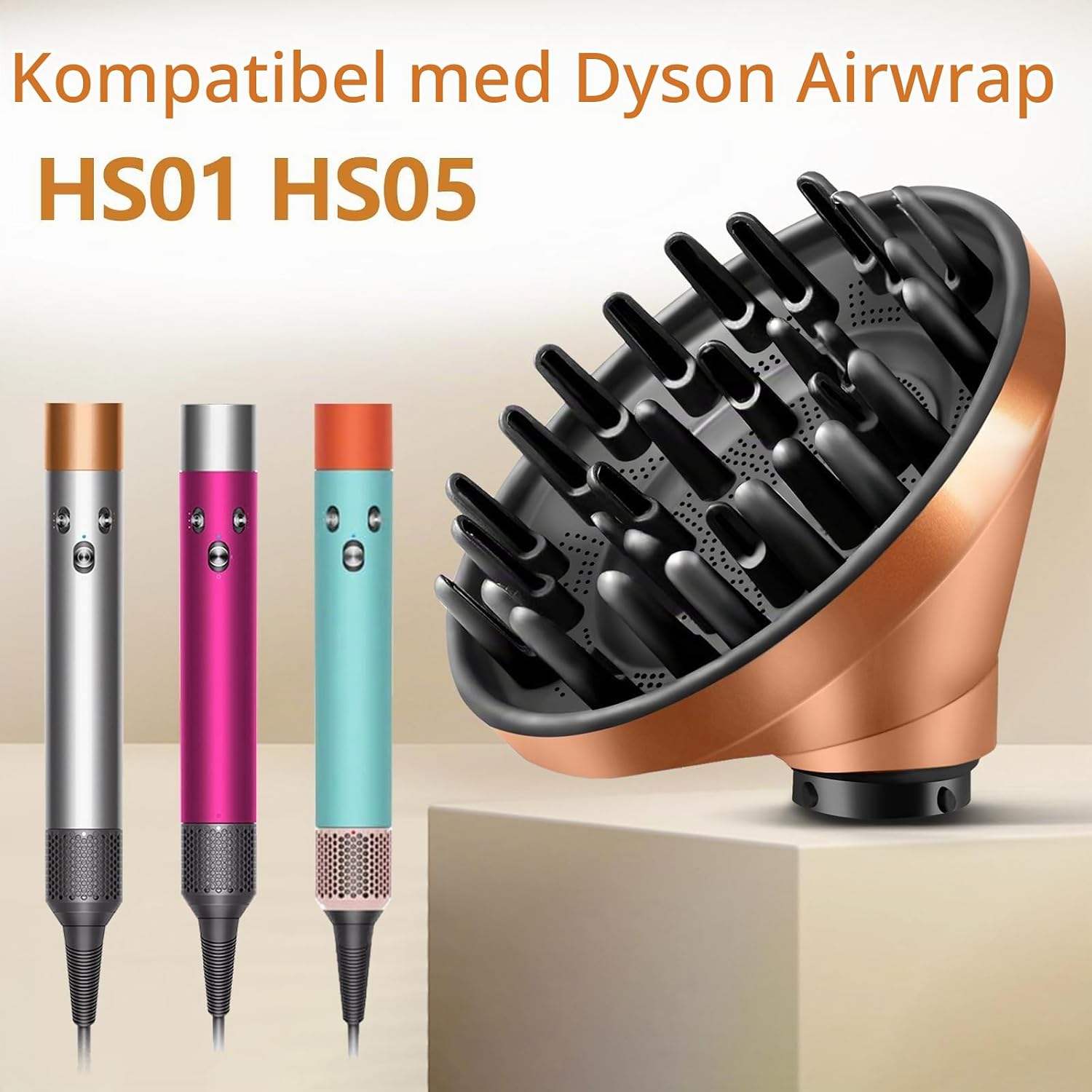 Detalle 2 de Chuancheng diffusorfäste för Dyson Airwrap, uppgraderat i guld