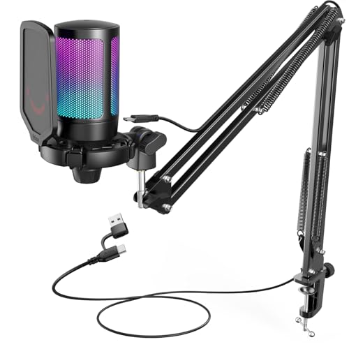 Detalle de FIFINE A6T USB Gaming Microphone Kit Review