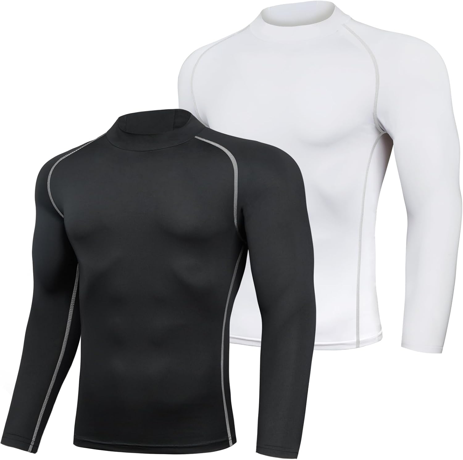 Detalle de AMZSPORT Maglia Compressione Uomo 2 pezzi 🏋