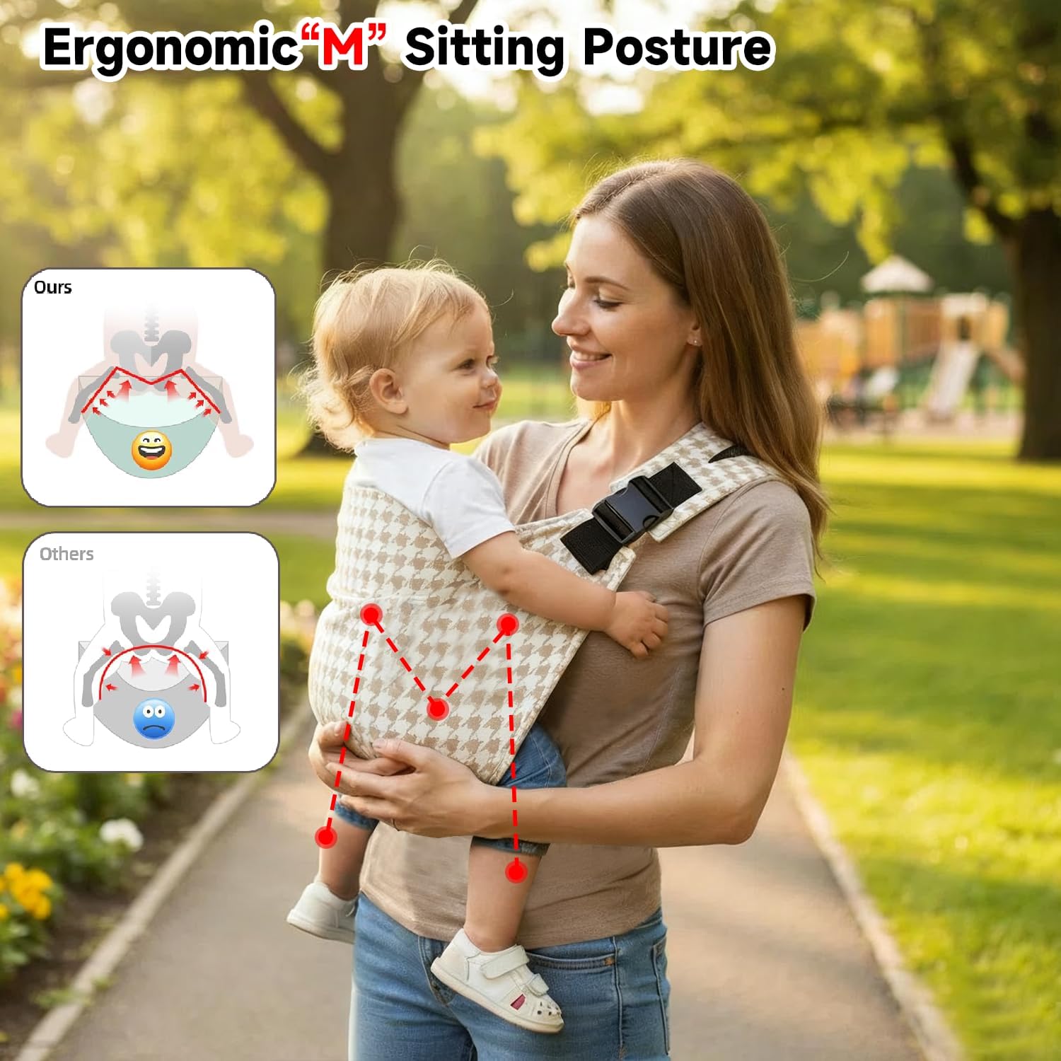 Thumbnail 1 de Baby Sling Carrier | Adjustable Front & Back – 6 months to 3 years, 100% Cotton