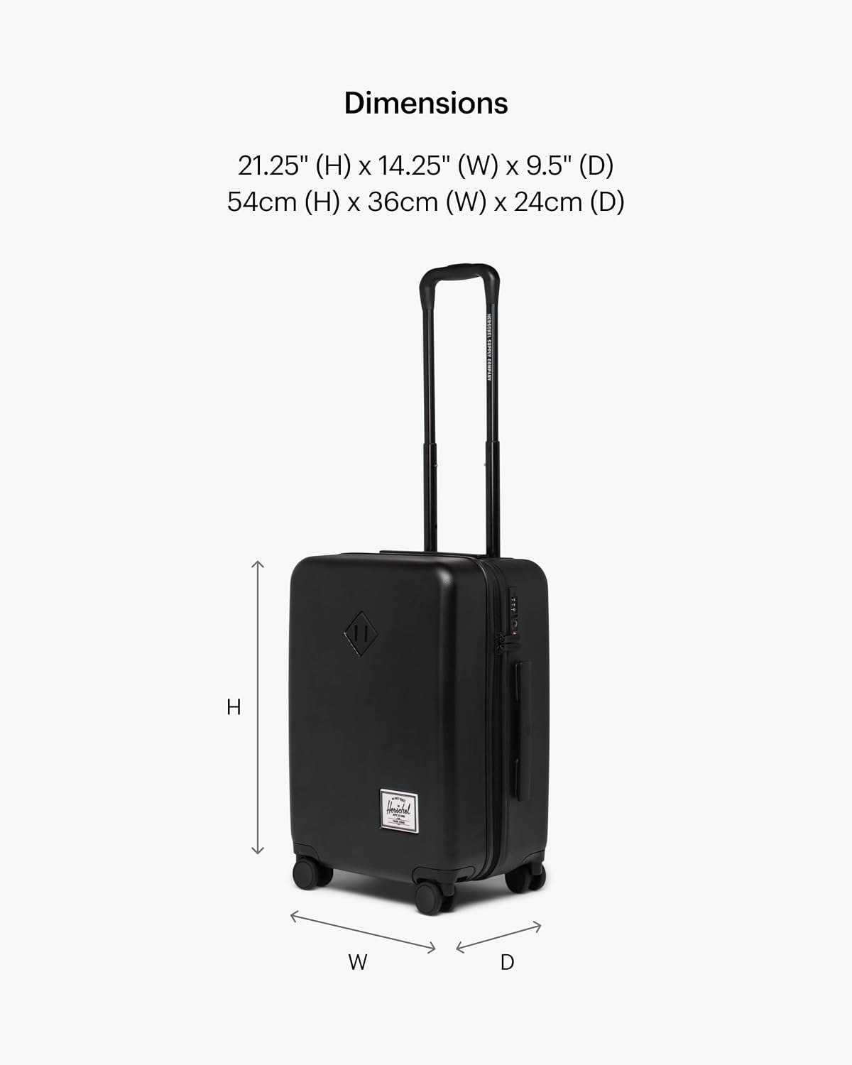 Detalle 2 de Herschel Supply Co. Heritage Hardshell 21" Carry-On