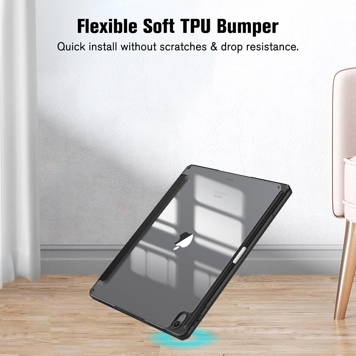 Thumbnail 6 de Fintie Hybrid Hülle für iPad Air 13 Zoll M4/M3/M2 (2024–2026) mit Stifthalter – Stoßfeste Schutzhülle mit Transparenter Rückseite