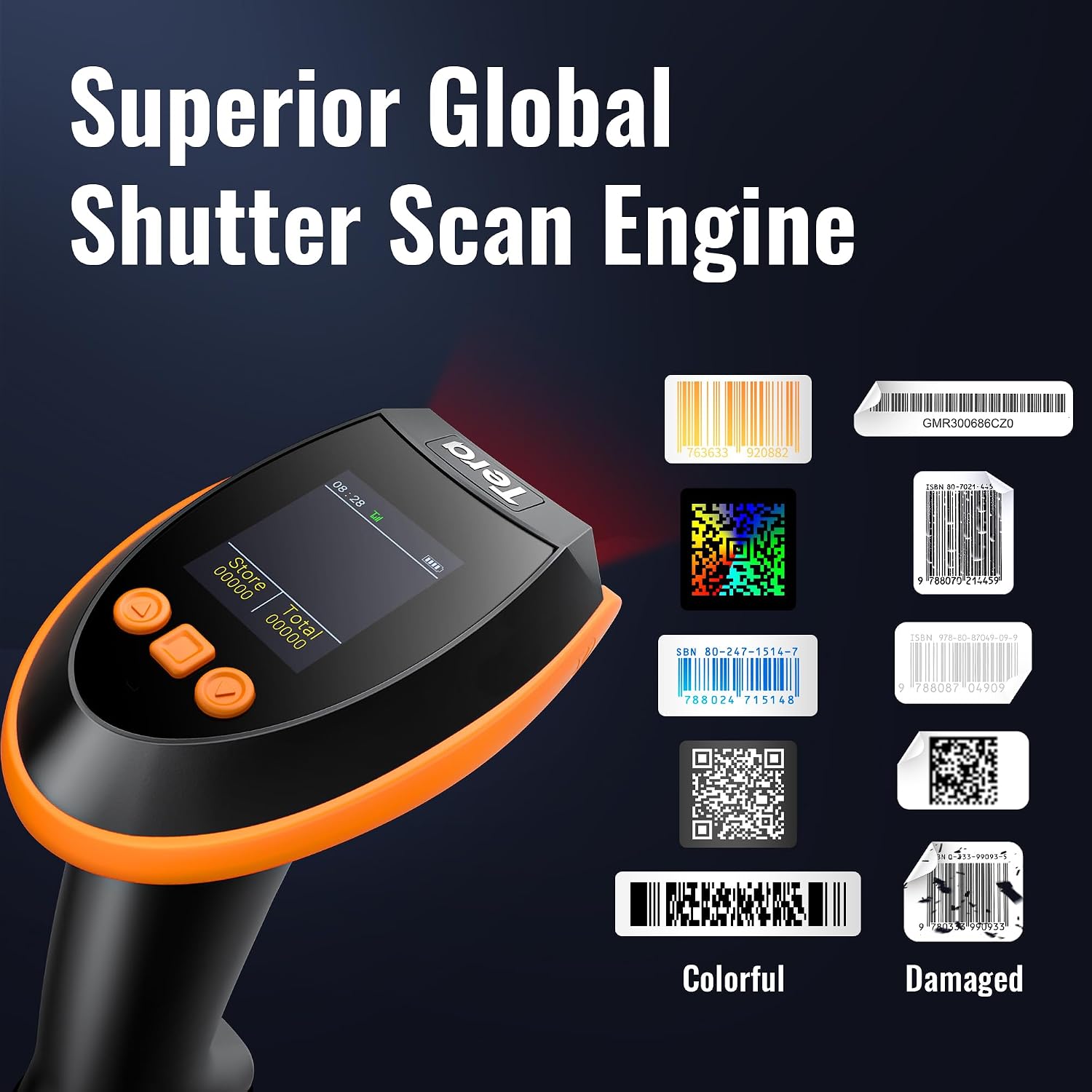 Detalle 2 de Tera HW0009 Barcode-Scanner 2500mAh