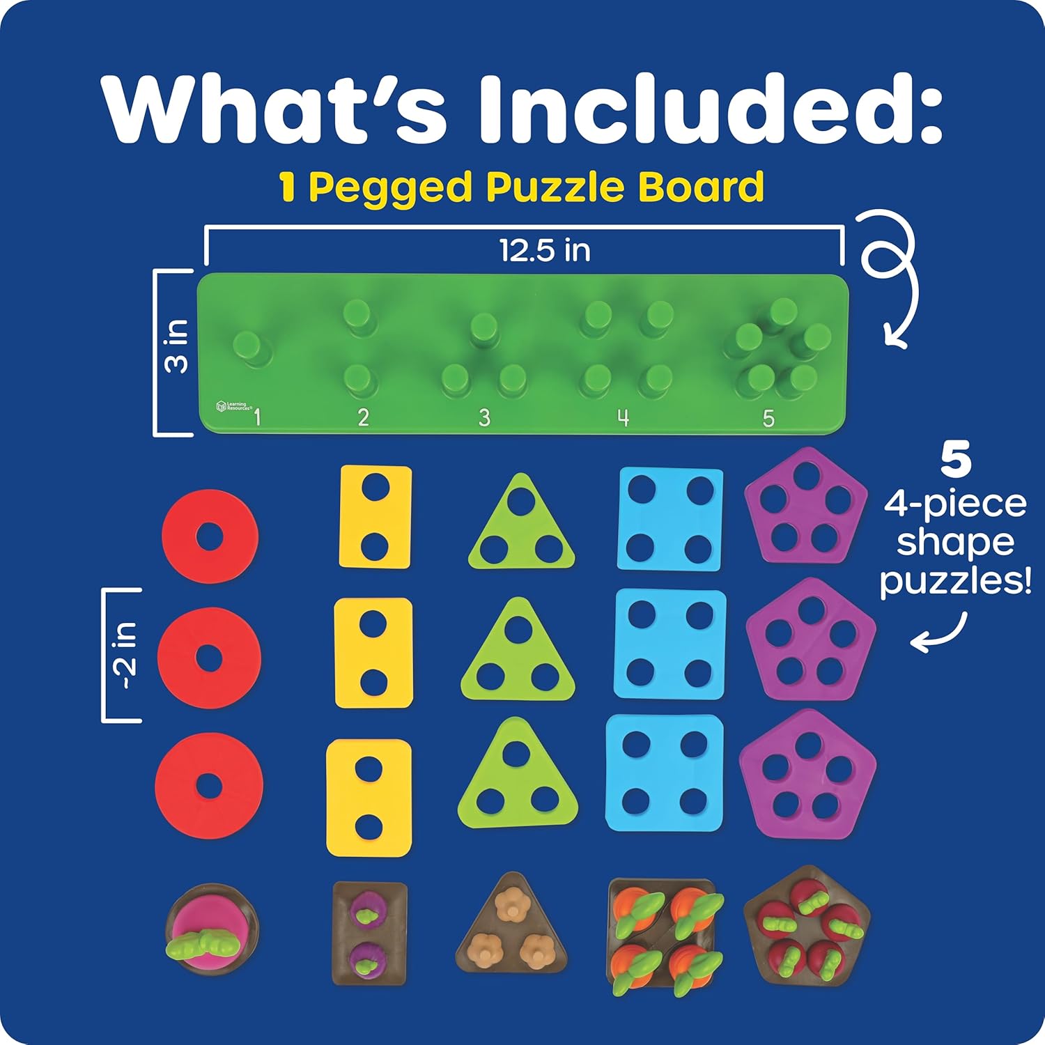 Thumbnail 6 de Learning Resources Stacking Shapes Garden (21-piece) toddler stacking toy for shape recognition