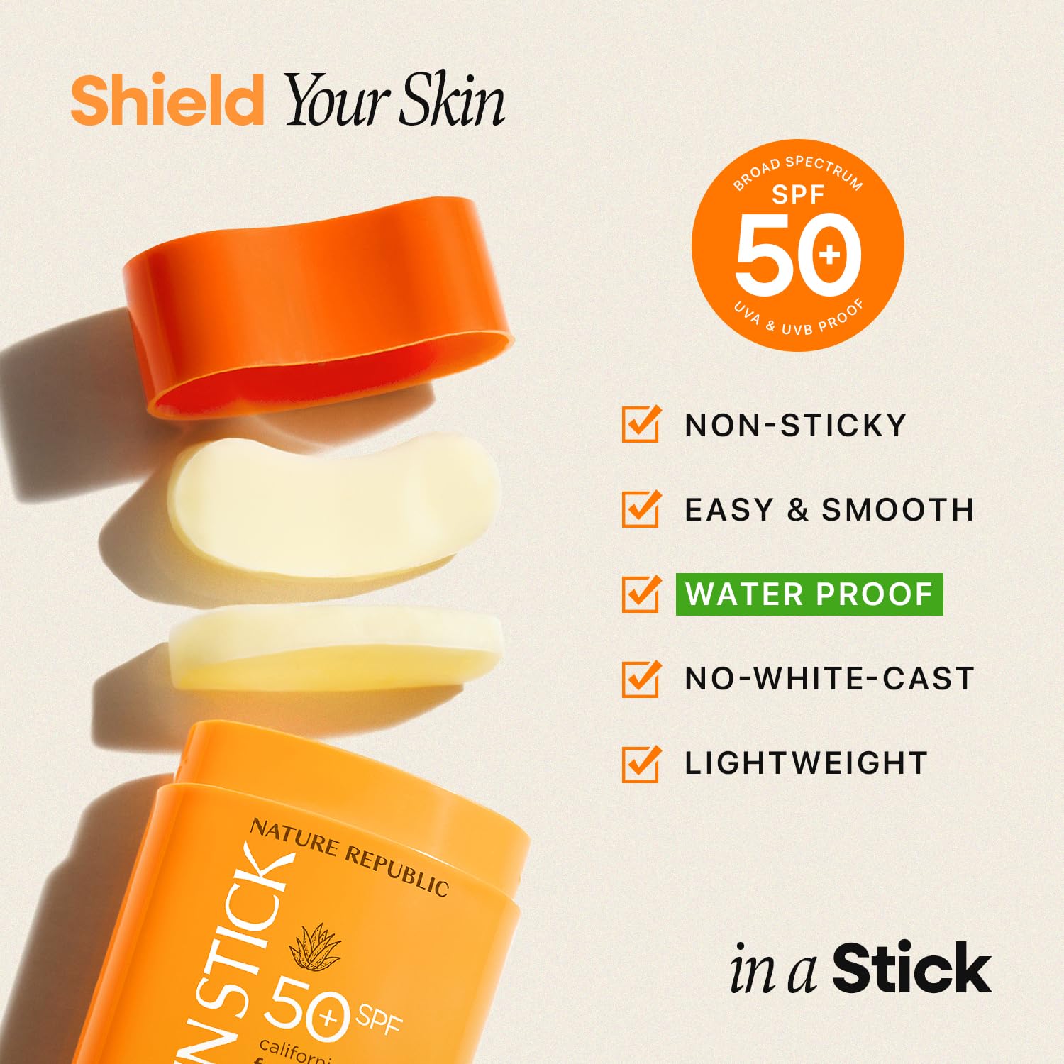 Detalle de Nature Republic California Aloe Fresh Powdery Sun Stick SPF50+