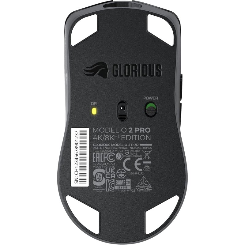 Detalle 2 de Glorious O 2 PRO: Ratón óptico gaming USB-A con 26000 DPI para jugadores diestros